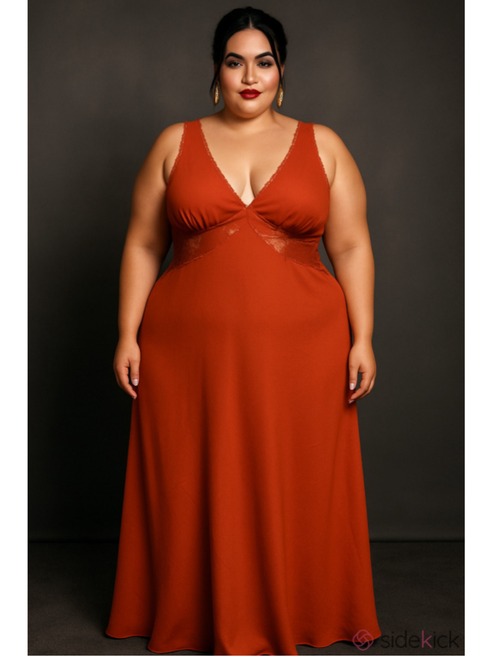Wild Fable Midi Dress burnt Orange Size 1X